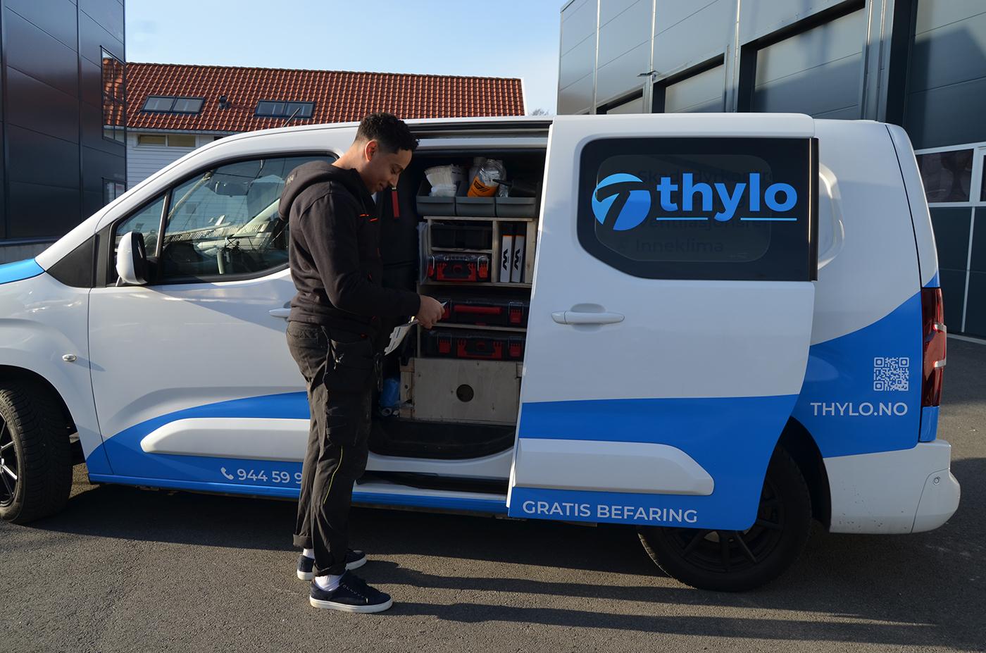 Thylo servicebil med tekniker